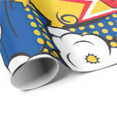 Superhero Blast Wallpaper Geschenkpapier (Rolleneckpunkt)