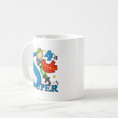 Superhero Boy 4. Geburtstag Shirts und Geschenke Kaffeetasse (Vorderseite Links)