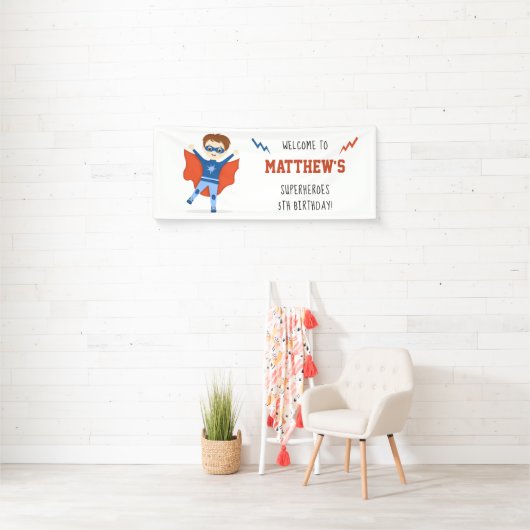 Superhero Boy Banner (Insitu)