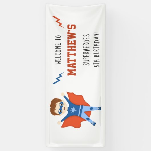 Superhero Boy Banner (Vertikal)