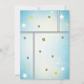 Superhero Boy Birthday Party Einladung (Rückseite)