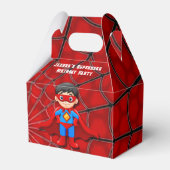 SuperHero Boy Birthday Party Geschenkschachtel (Vorderseite)