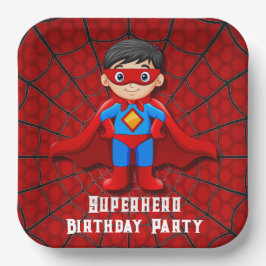 SuperHero Boy Birthday Party Pappteller