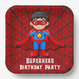 SuperHero Boy Birthday Party Pappteller