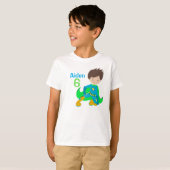 Superhero Boy Geburtstagsparty Custom Kids T-Shirt (Vorne ganz)