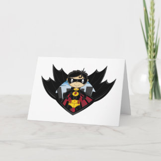 Superhero Boy Greeting Karte