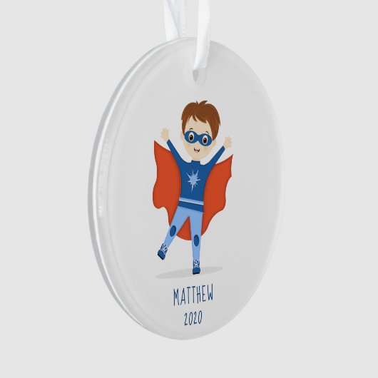 Superhero Boy Ornament (Vorderseite)