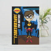 Superhero Boy Party Einladung (Stehend Vorderseite)