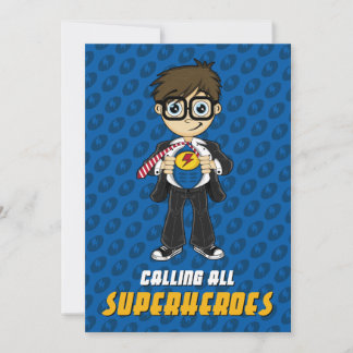 Superhero Boy Party Einladung
