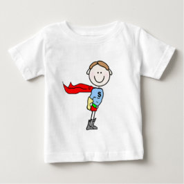 Superhero Boy Strichmännchen Baby T-shirt