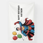 Superhero Boys Birthday Party Banner (Vertikal)