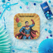 Superhero Boys Birthday Party Pappteller (Party)