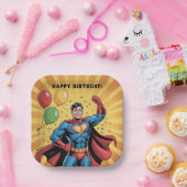 Superhero Boys Birthday Party Pappteller (Party)