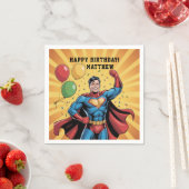 Superhero Boys Birthday Party Serviette (Beispiel)