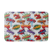 Superhero Bubble Pattern Badematte (Vorderseite)
