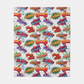 Superhero Bubble Pattern Fleecedecke (Vorderseite)