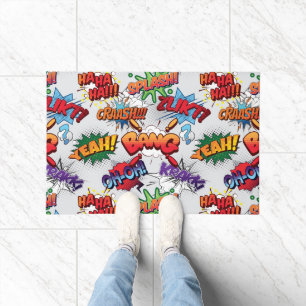 Superhero Bubble Pattern Fußmatte
