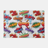 Superhero Bubble Pattern Fußmatte (Vorderseite)