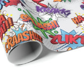 Superhero Bubble Pattern Geschenkpapier (Rolleneckpunkt)