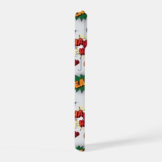 Superhero Bubble Pattern iPhone 15 Hülle (Rechte Seite)