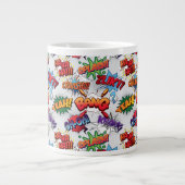 Superhero Bubble Pattern Jumbo-Tasse (Vorderseite)