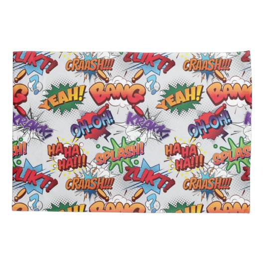 Superhero Bubble Pattern Kissenbezug (Rückseite-Links)