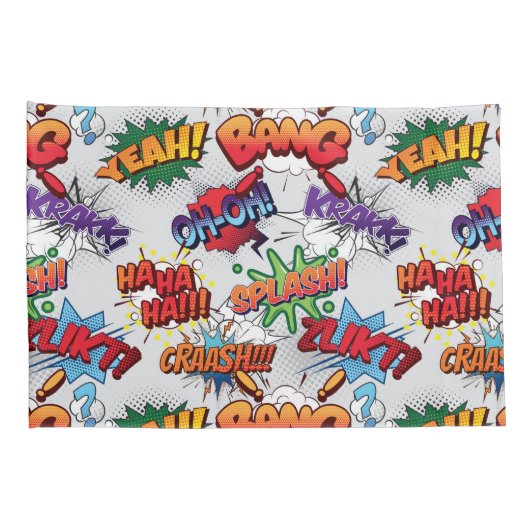 Superhero Bubble Pattern Kissenbezug (Rückseite-Rechts)