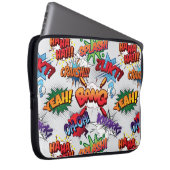 Superhero Bubble Pattern Laptopschutzhülle (Vorne Rechts)