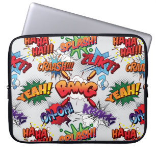 Superhero Bubble Pattern Laptopschutzhülle
