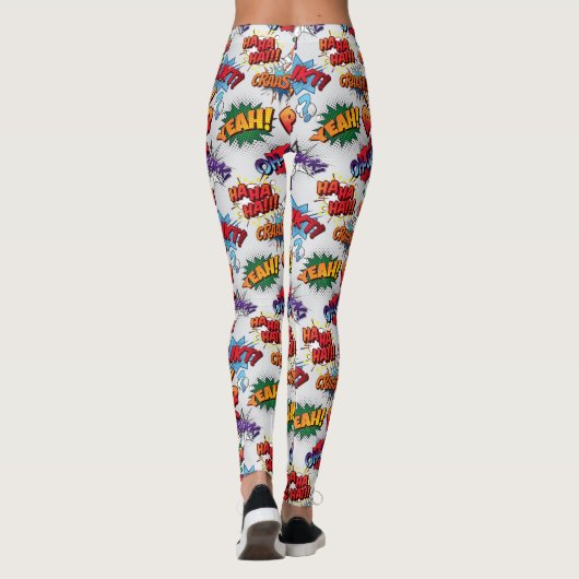 Superhero Bubble Pattern Leggings (Rückseite)