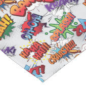 Superhero Bubble Pattern Mittelgroßer Tischläufer (Ecke)