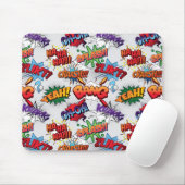 Superhero Bubble Pattern Mousepad (Mit Mouse)