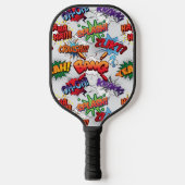 Superhero Bubble Pattern Pickleball Schläger (Vorderseite)