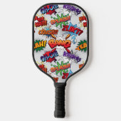 Superhero Bubble Pattern Pickleball Schläger (Rückseite)