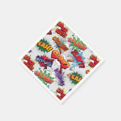 Superhero Bubble Pattern Serviette (Ecke)