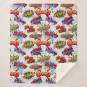 Superhero Bubble Pattern Sherpadecke (Vorderseite)