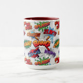 Superhero Bubble Pattern Tasse (Zentrum)