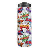 Superhero Bubble Pattern Thermosbecher (Vorderseite)