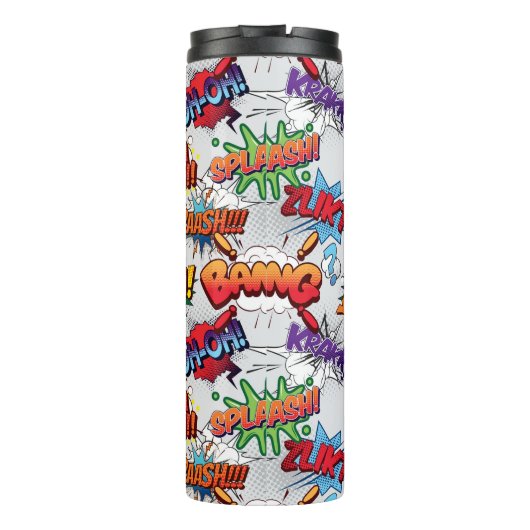 Superhero Bubble Pattern Thermosbecher (Rückseite)