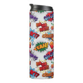 Superhero Bubble Pattern Thermosbecher (Nach rechts gedreht)