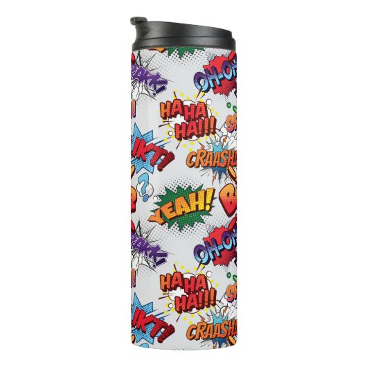 Superhero Bubble Pattern Thermosbecher (Nach rechts gedreht)