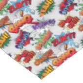 Superhero Bubble Pattern Tischdecke (Schrägansicht)