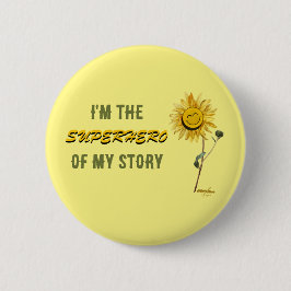 Superhero Button von Poet Adiela Akoo