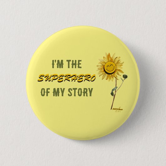 Superhero Button von Poet Adiela Akoo (Vorderseite)