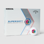 Superhero Callaway Supersoft Golf Balls Golfball (Verpackung)