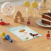 Superhero Cartoon Boy Birthday Party Einladung