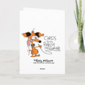 Superhero Cartoon Geburtstagskarte Karte (Rückseite)