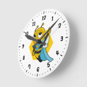 Superhero-Cartoon rund um die Uhr (Winkel)