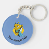 Superhero-Cartoon Schlüsselanhänger (Rückseite)