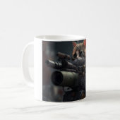 Superhero Cat Kaffeetasse (Vorderseite Links)